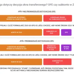 Decyzja okna transferowego: wybór między OFE a subkontem w ZUS. Wybierz, gdzie mają trafiać Twoje środki.