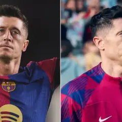Robert Lewandowski w barwach Barcelony. Czy to już zapowiedź końca kariery?