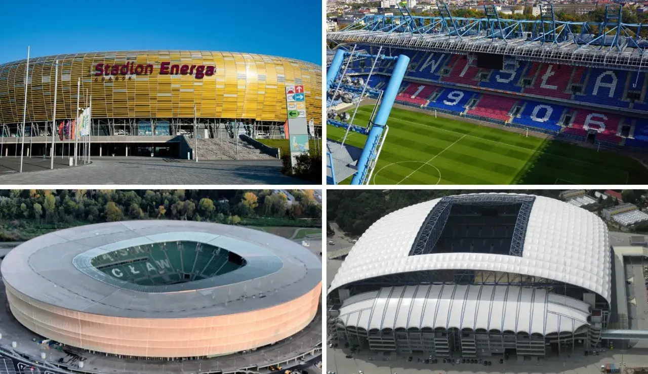 Cztery imponujące obiekty sportowe, w tym Stadion Energa Gdańsk, prezentują największe stadiony w Polsce.